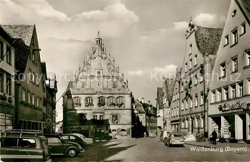 AK / Ansichtskarte Weissenburg_Bayern Rathaus Stadtansicht Weissenburg Bayern