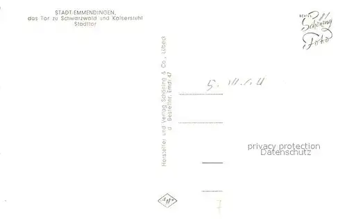 AK / Ansichtskarte Emmendingen Stadttor Emmendingen