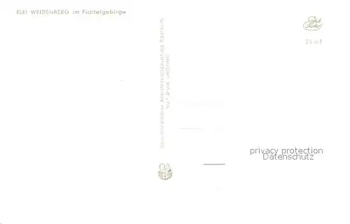 AK / Ansichtskarte Weidenberg Kirche Panorama Weidenberg