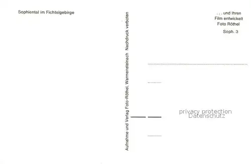 AK / Ansichtskarte Sophienthal_Oberfranken Panorama Sophienthal Oberfranken