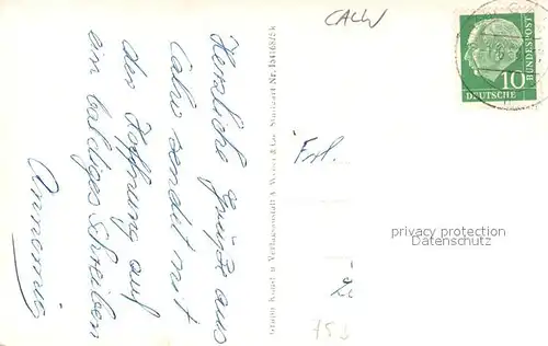 AK / Ansichtskarte Calw Panorama Calw