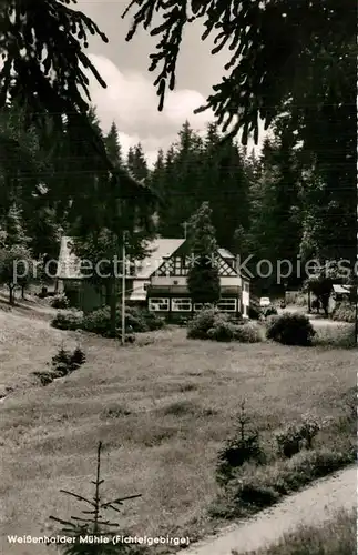 AK / Ansichtskarte Weissenstadt Gaststaette Weissenhaider Muehle Weissenstadt