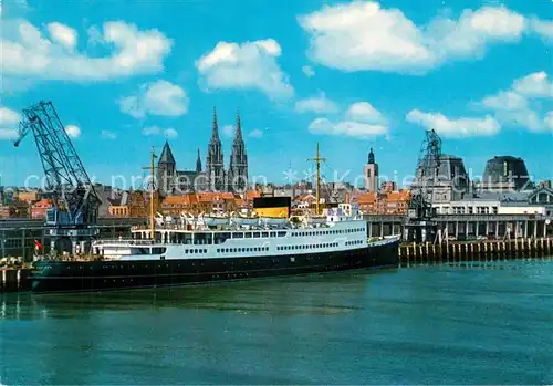 AK / Ansichtskarte Ostende_Oostende met Maalboot Koningin Fabiola 