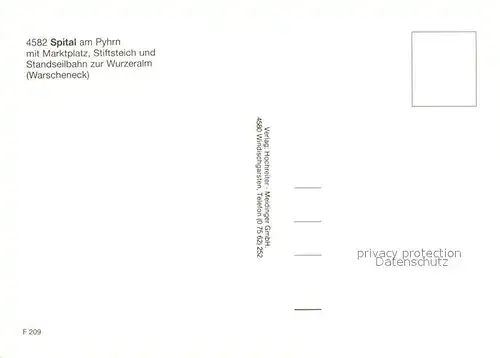 AK / Ansichtskarte Spital_Pyhrn Marktplatz Stiftsteich Wurzeralm Spital Pyhrn