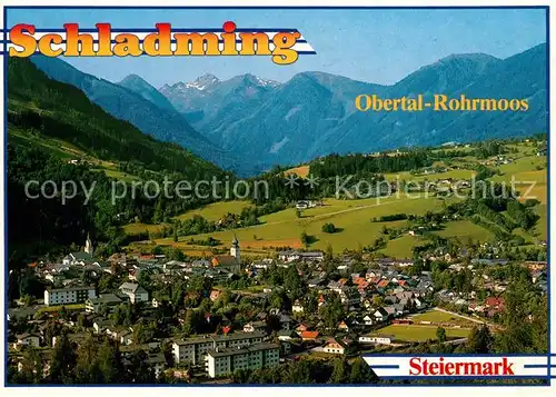 AK / Ansichtskarte Schladming_Obersteiermark Fliegeraufnahme Obertal Rohrmoos Ennstal  Schladming_Obersteiermark