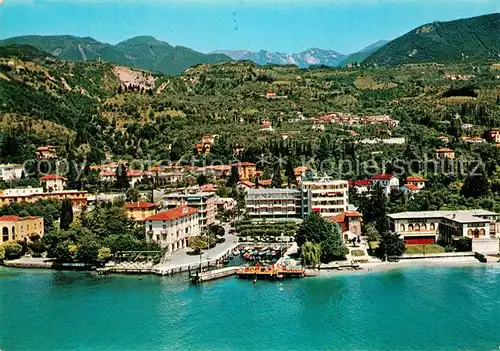 AK / Ansichtskarte Barbarano_Garda Fliegeraufnahme mit Hafen 