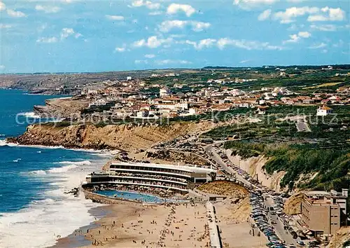 AK / Ansichtskarte Praia Grande Fliegeraufnahme mit Strand und Schwimmbad 