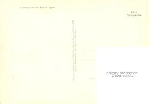 AK / Ansichtskarte Riesengrund mit Schneekoppe Riesengrund