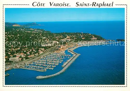 AK / Ansichtskarte Saint Raphael_Var Fliegeraufnahme port Santa Lucia Saint Raphael Var