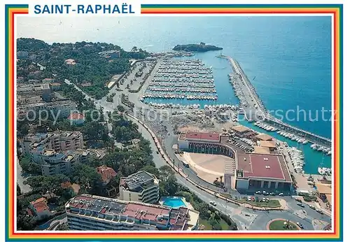 AK / Ansichtskarte Saint Raphael_Var Fliegeraufnahme mit Hafen Saint Raphael Var