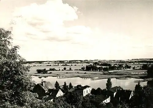 AK / Ansichtskarte Krosno_Odrzanskie Widok znad brzegow Odry Panorama Blick ueber die Oder Krosno Odrzanskie