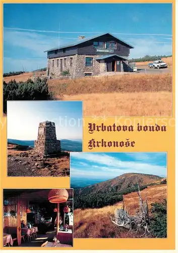 AK / Ansichtskarte Spindleruv_Mlyn_Spindlermuehle Vrbatova Bouda Krkonose Bergbaude Denkmal Landschaftspanorama Riesengebirge Spindleruv_Mlyn