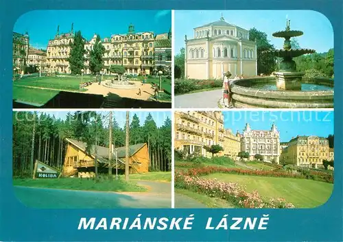 AK / Ansichtskarte Marianske_Lazne Kurhaeuser Hotels Brunnen Koliba Restaurant Marianske_Lazne