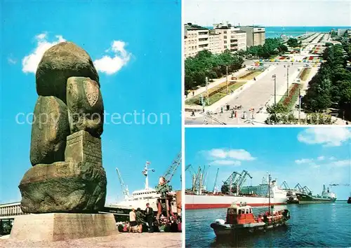 AK / Ansichtskarte Gdynia_Pommern Pomnik Ludzi Morza Skwer Kosciuszki Portu Gdynia Pommern