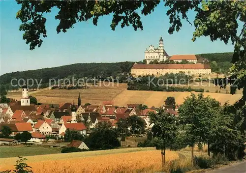 AK / Ansichtskarte Neresheim Abteikirche Neresheim Panorama Neresheim