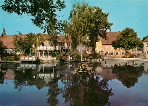 AK / Ansichtskarte Pleystein Partie am Weiher Pleystein