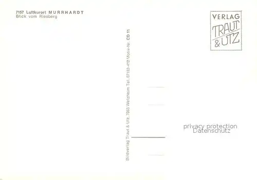 AK / Ansichtskarte Murrhardt Blick vom Riesberg Murrhardt