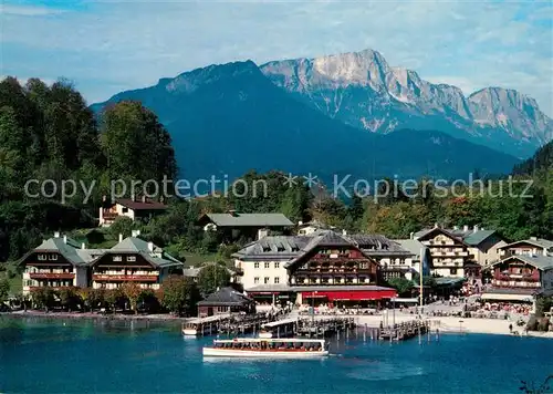 AK / Ansichtskarte Koenigssee Seelaende mit Untersberg Koenigssee