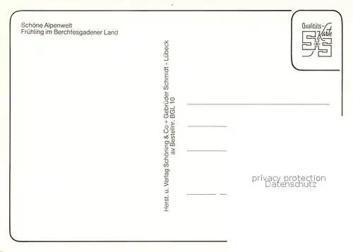 AK / Ansichtskarte Berchtesgaden Fruehling im Berchtesgadener Land  Berchtesgaden
