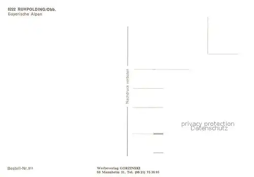 AK / Ansichtskarte Ruhpolding Panorama mit Rauschberg Gasthaus Ortspartie Ruhpolding