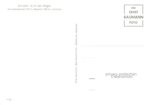 AK / Ansichtskarte Aufham_Anger Strobl Alm am Hoegel mit Hochstaufen und Zwiesel Aufham Anger