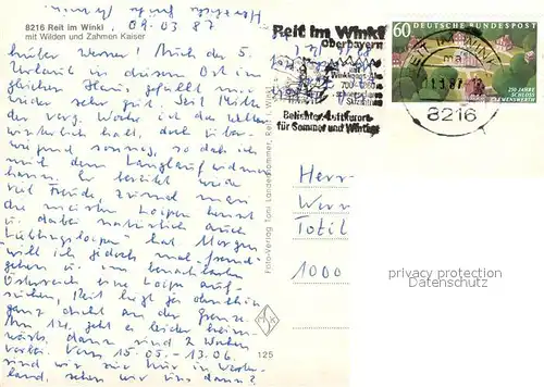 AK / Ansichtskarte Reit_Winkl mit Wilden und Zahmen Kaiser Reit_Winkl