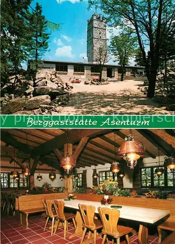 AK / Ansichtskarte Fichtelberg_Oberwiesenthal Berggaststaette Asenturm Restaurant Fichtelberg