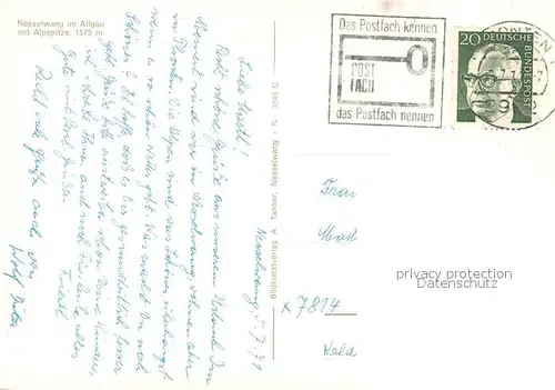 AK / Ansichtskarte Nesselwang mit Alpspitze Nesselwang