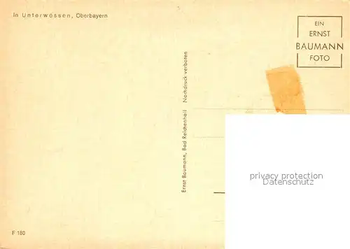 AK / Ansichtskarte Unterwoessen Ortspartie mit Kirche Unterwoessen