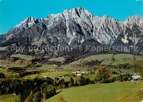 AK / Ansichtskarte Leogang Gasthof Pension Anderlhof mit Leoganger Steinberge Leogang