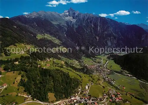 AK / Ansichtskarte Oetz Fliegeraufnahme mit Au und Schlatt Oetz
