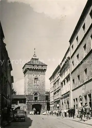 AK / Ansichtskarte Krakow_Krakau Brama Florianska Krakow Krakau