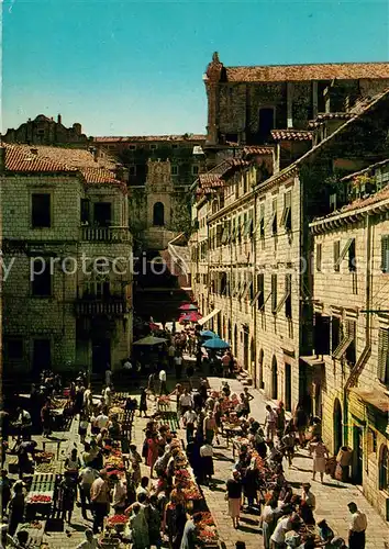 AK / Ansichtskarte Dubrovnik_Ragusa Marktplatz Dubrovnik Ragusa