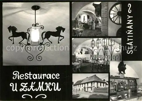 AK / Ansichtskarte Slatinany Restaurace u Zamku Slatinany