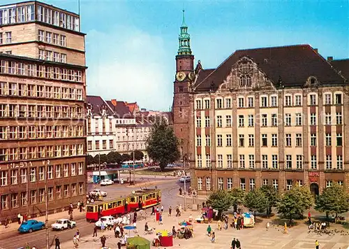 AK / Ansichtskarte Wroclaw Widok z placu Solnego na Rynek Wroclaw
