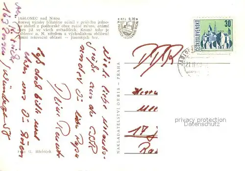 AK / Ansichtskarte Jablonec_nad_Nisou Panorama Jablonec_nad_Nisou