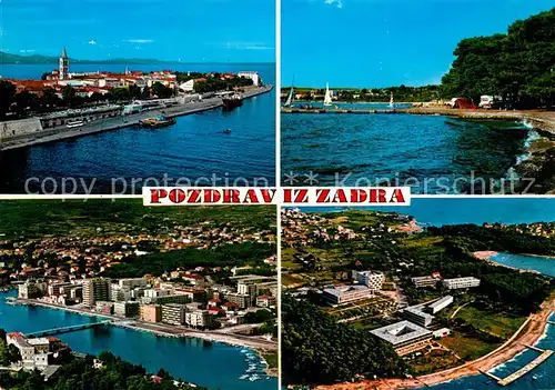 AK / Ansichtskarte Zadar_Zadra_Zara Panorama Fliegeraufnahme Zadar_Zadra_Zara