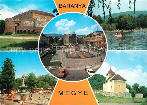 AK / Ansichtskarte Baranya Schloss Strand Freibad Kirche Baranya