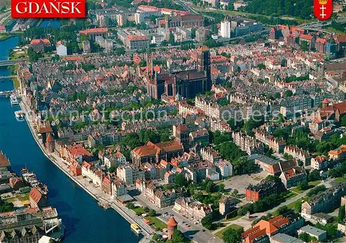 AK / Ansichtskarte Gdansk Fliegeraufnahme Gdansk