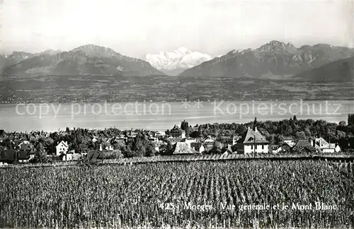 AK / Ansichtskarte Morges Mont Blanc Morges