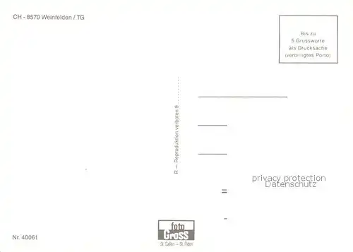 AK / Ansichtskarte Weinfelden Gasthaus zum Trauben Weinfelden