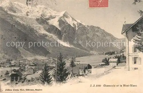 AK / Ansichtskarte Chamonix et le Mont Blanc Chamonix
