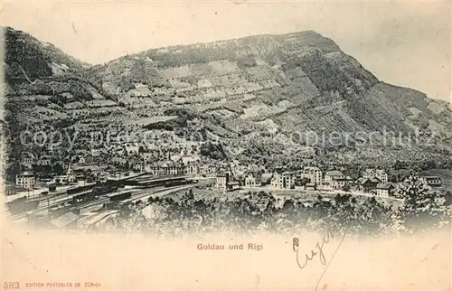AK / Ansichtskarte Goldau_SZ und Rigi Goldau_SZ