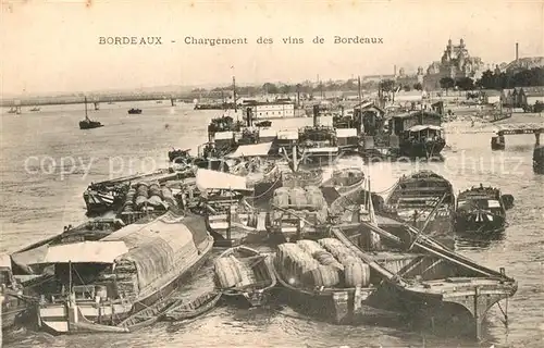 AK / Ansichtskarte Bordeaux Chargement des vins de Bordeaux Bordeaux