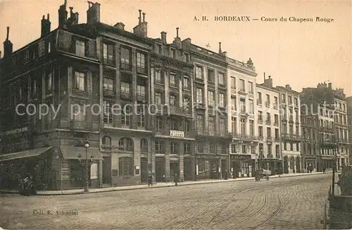 AK / Ansichtskarte Bordeaux Cours du Chapeau Rouge Bordeaux