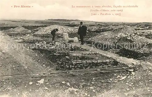 AK / Ansichtskarte Pro_Alesia Le monument a trois absides facade occidentale Pro_Alesia