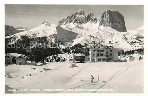 AK / Ansichtskarte Passo_Pordoi Gruppo Sassolungo Passo Pordoi