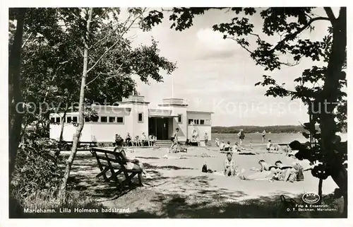 AK / Ansichtskarte Mariehamn Lilla Holmens badstrand Mariehamn