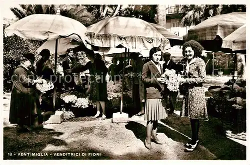 AK / Ansichtskarte Ventimiglia_Liguria Venditrici di Fiori 