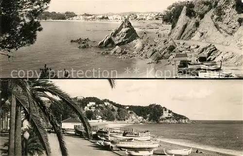 AK / Ansichtskarte Lloret_de_Mar Playa La Caletas y Vista parcial Lloret_de_Mar